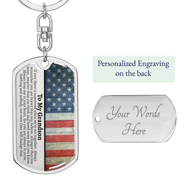 Grandson Keychain - Love You This Much